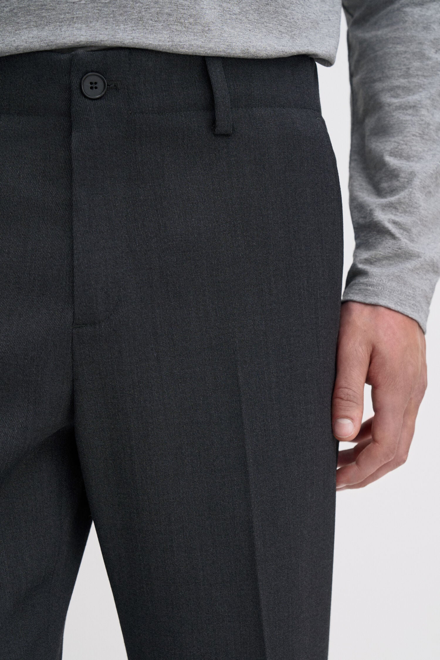 FILIPPA K MID GREY TROY TROUSERS