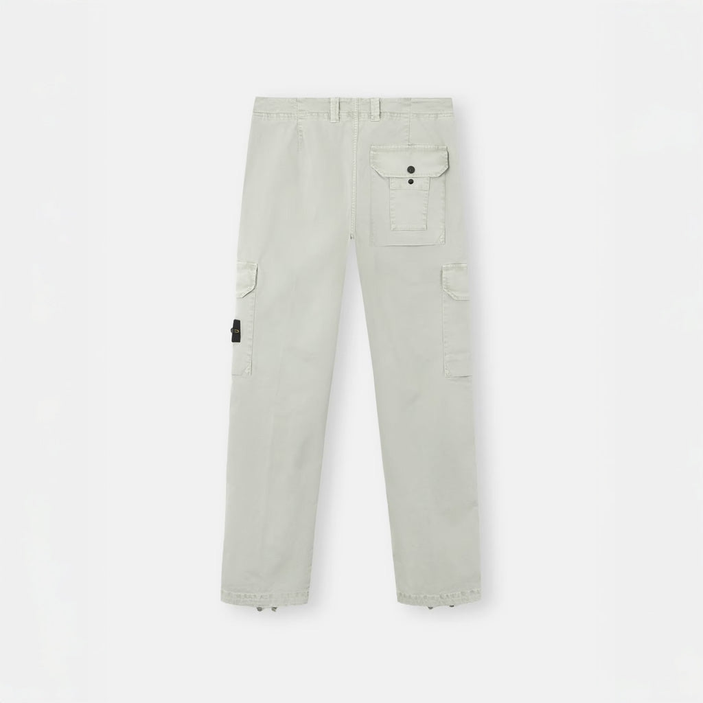 ORGANIC COTTON CARGO CHINO PANTS - SAGE