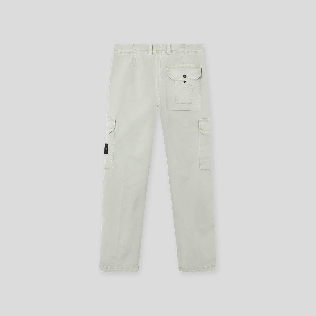ORGANIC COTTON CARGO CHINO PANTS - SAGE