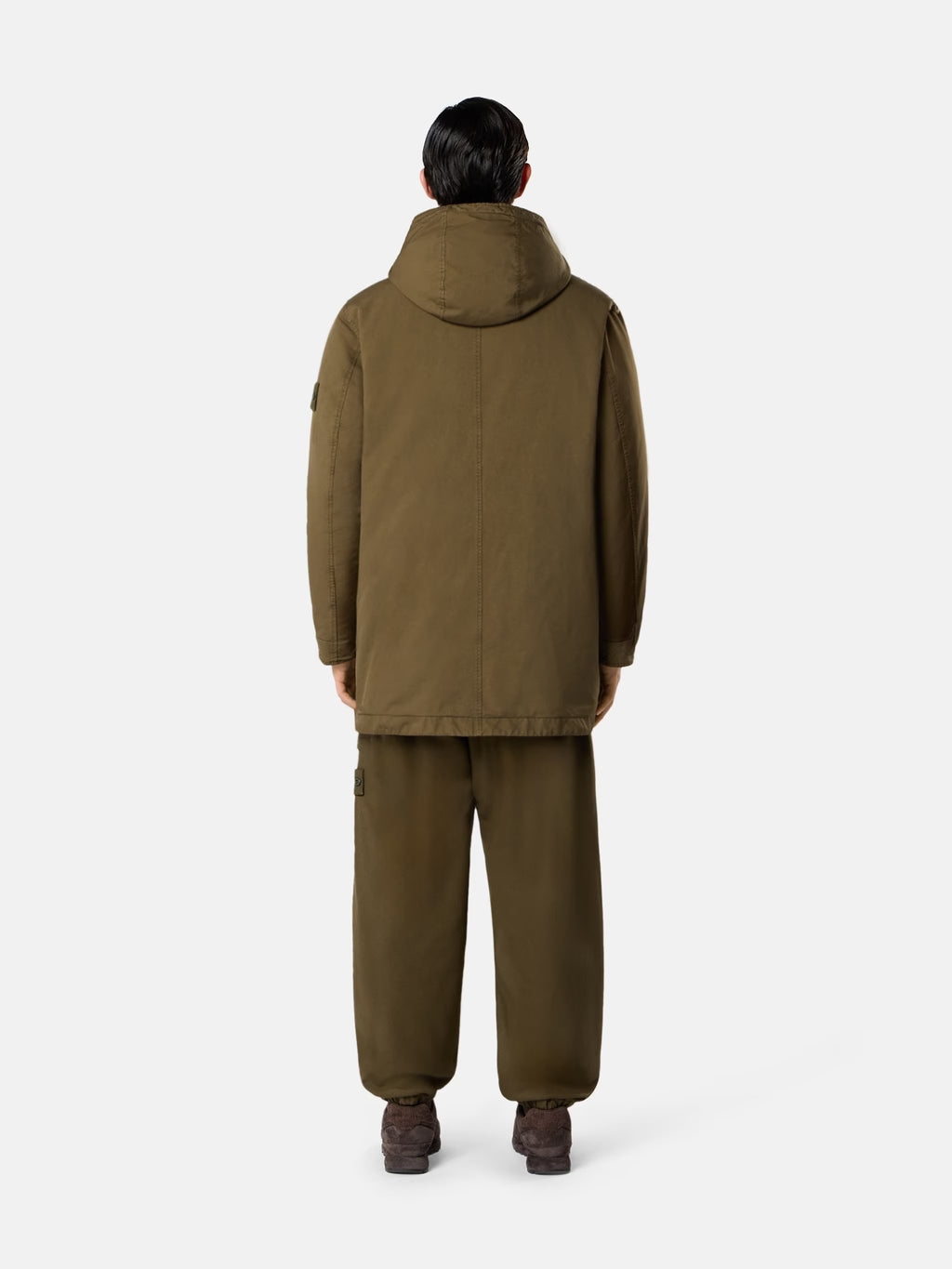 WOOL NYLON FLANNEL_S.I. GHOST SWEATPANTS - MILITARY GREEN