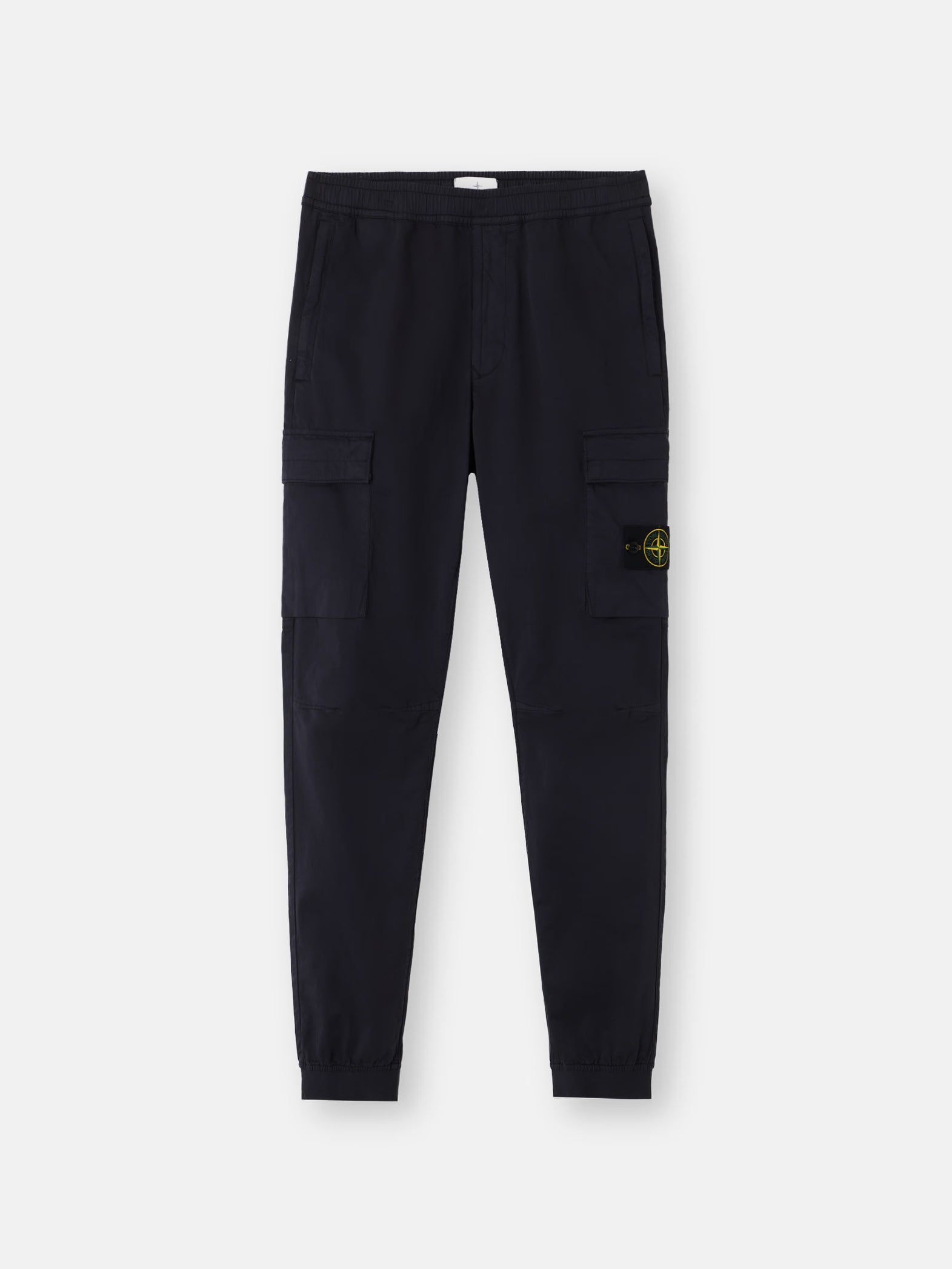 ORGANIC COTTON BLEND CARGO PANTS - BLACK