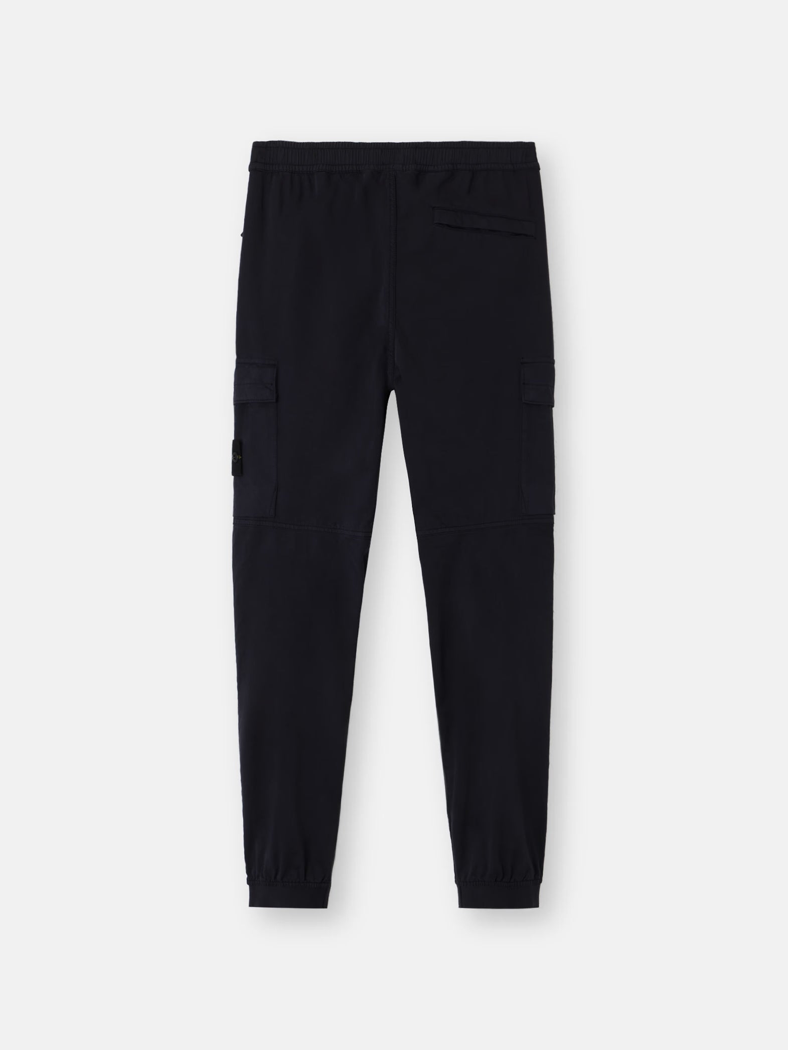 ORGANIC COTTON BLEND CARGO PANTS - BLACK