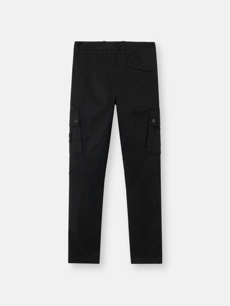 BLACK SLIM FIT CARGO PANTS