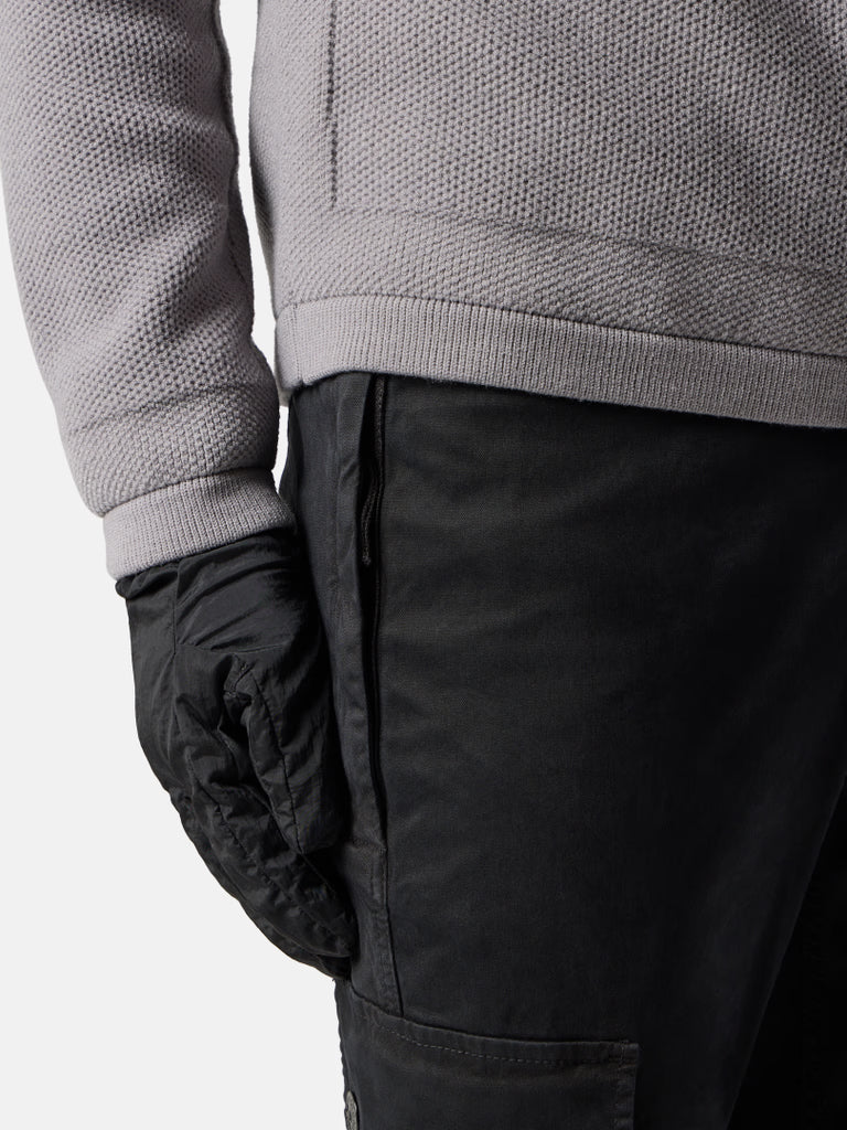 BLACK SLIM FIT CARGO PANTS