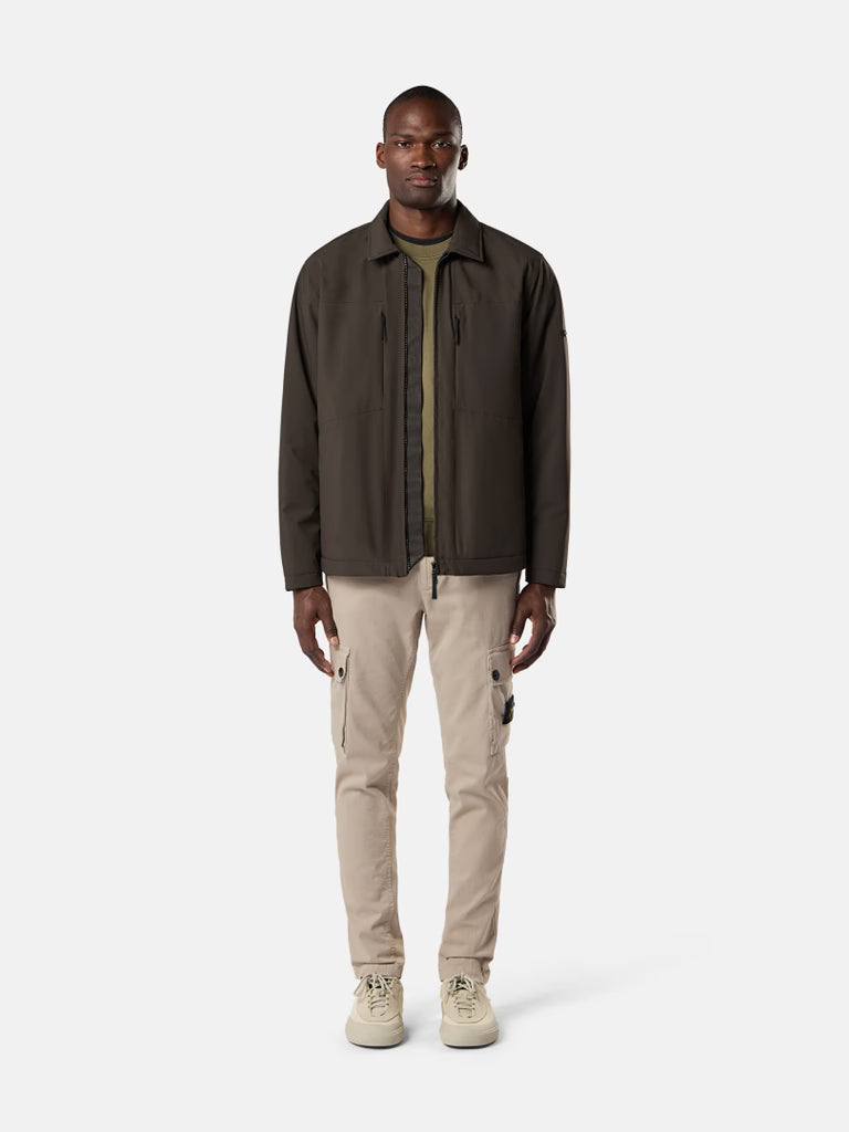 STRETCH 'OLD' EFFECT CARGO PANTS - SAND