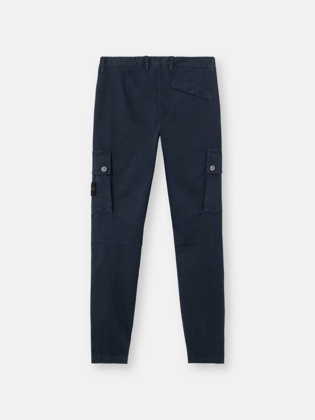 STRETCH ORGANIC COTTON CARGO PANTS - NAVY