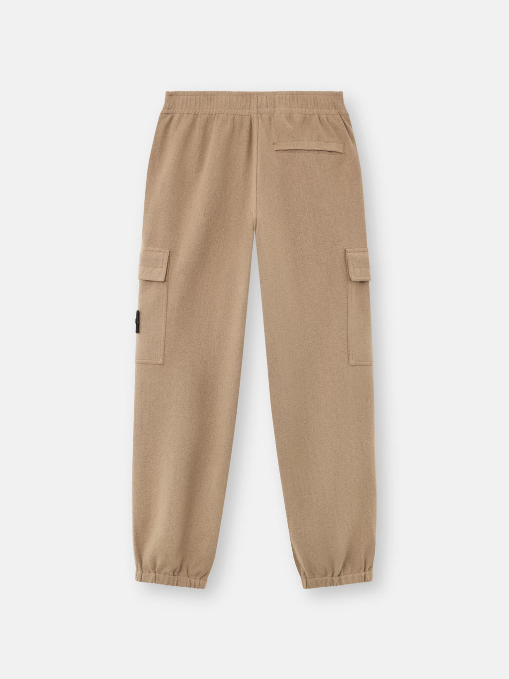 WOOL NYLON FLANNEL-TC CARGO PANTS - BISCUIT
