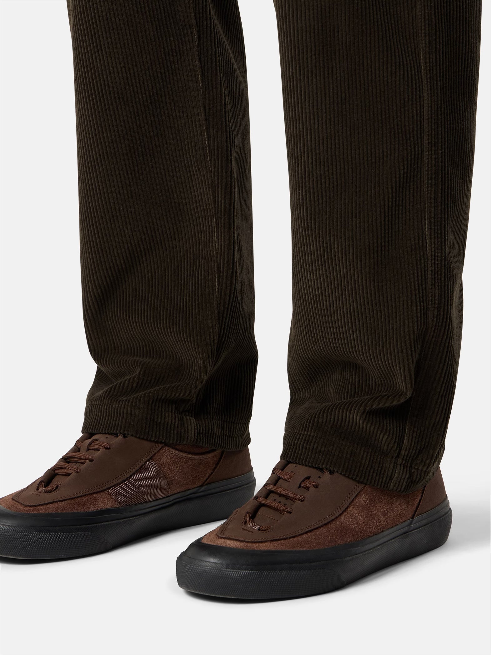 ORGANIC COTTON CORDUROY CHINO PANTS - COAL GRAY