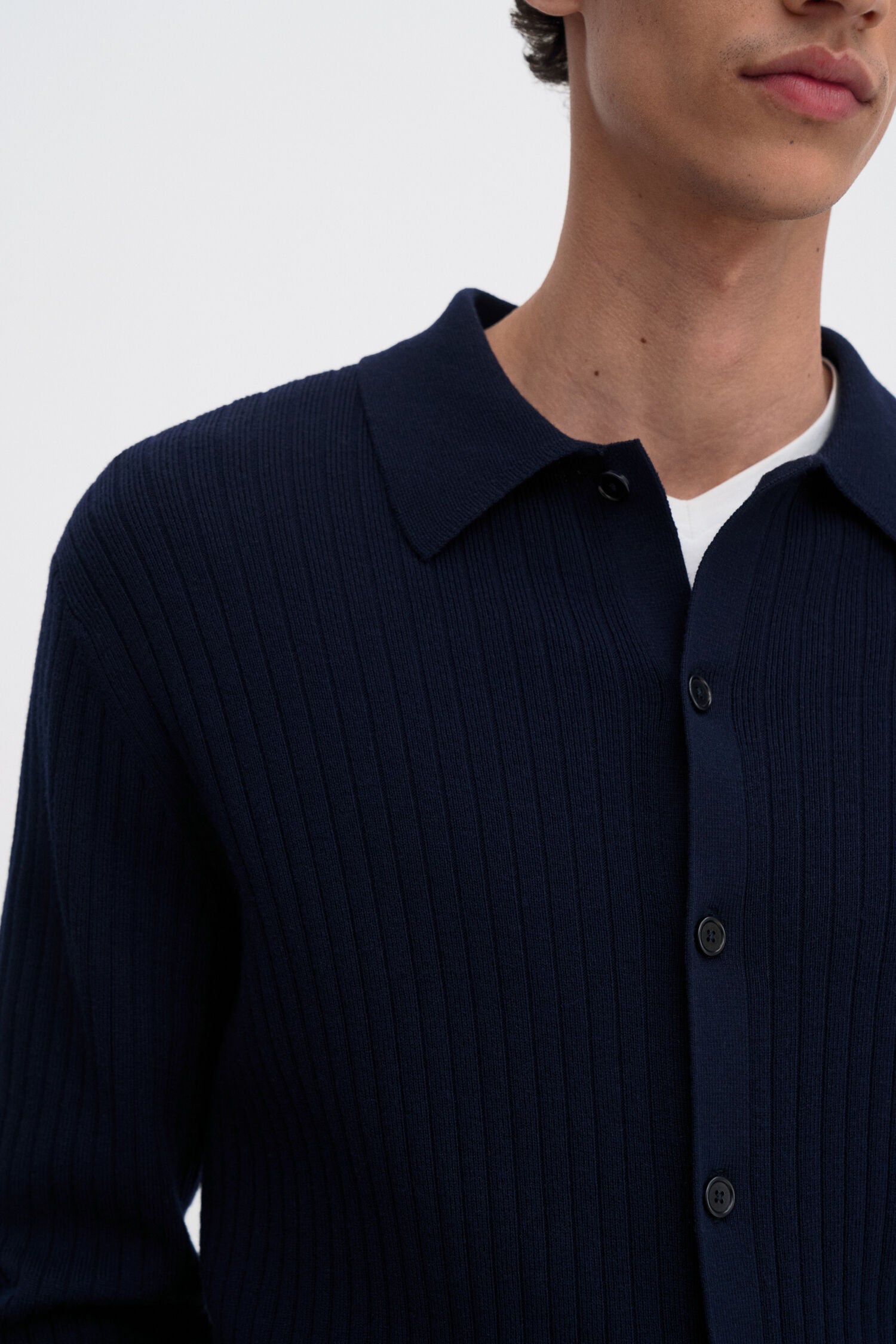 FILIPPA K COTTON MERINO KNIT SHIRT
