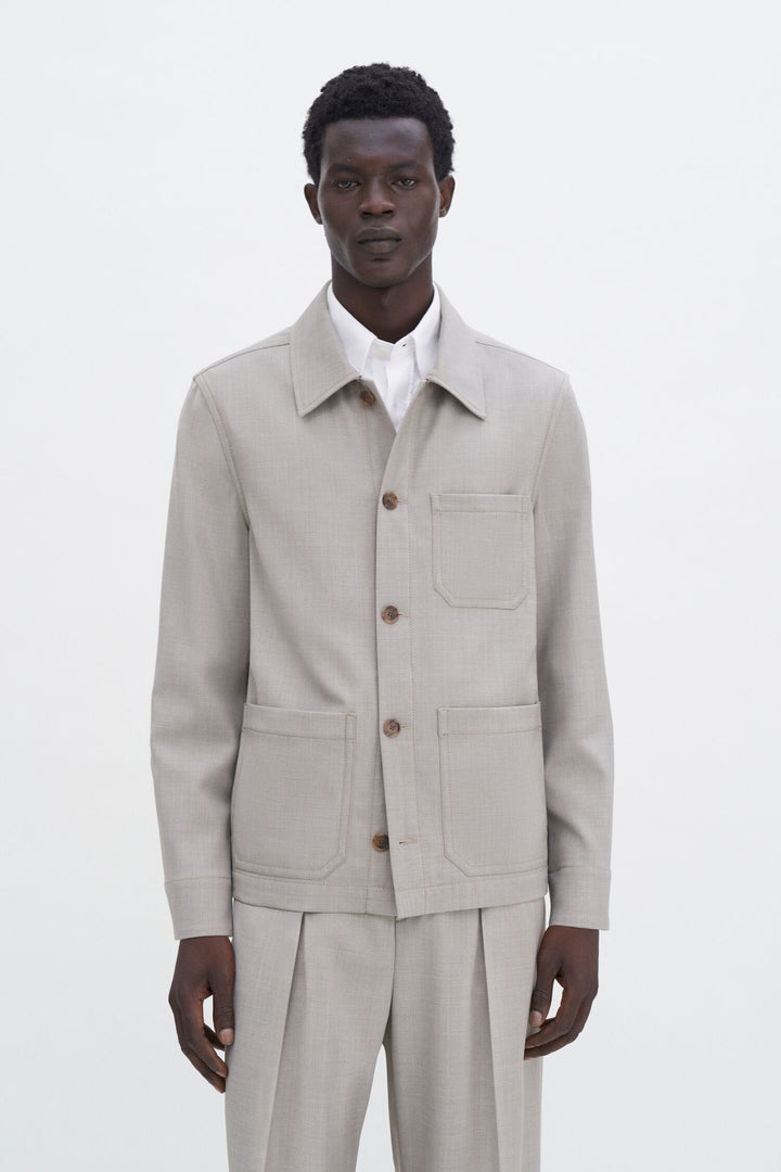 Work Jacket - Sage Melange