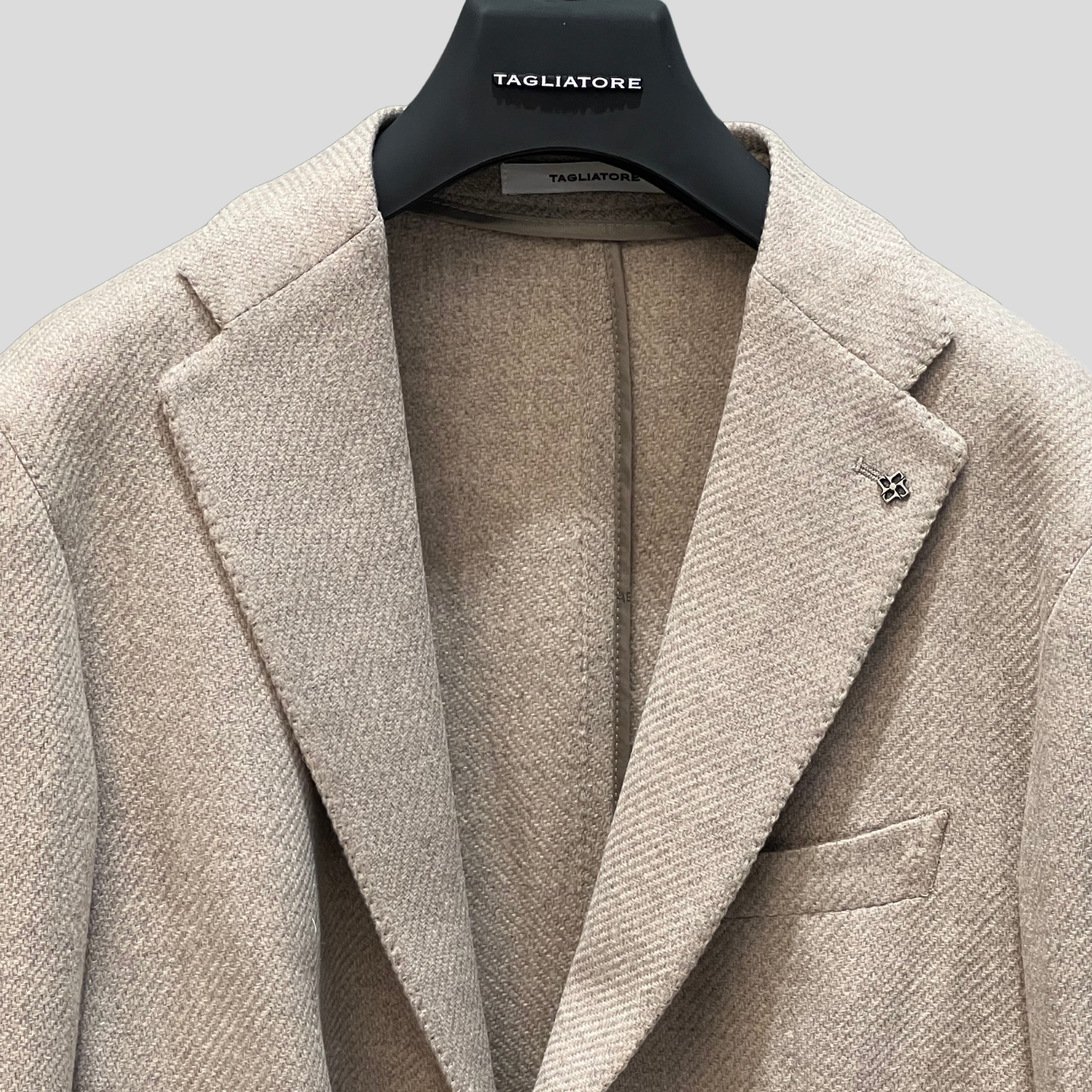 WOOL BLEND BLAZER - BEIGE