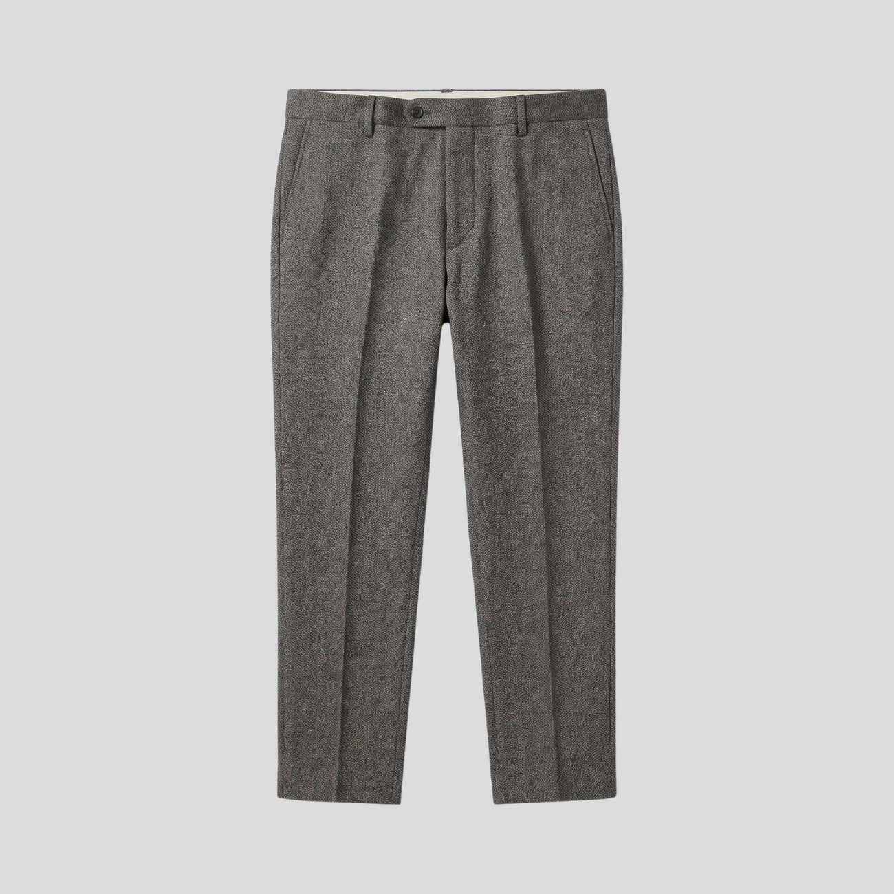 DOUBLE-BREASTED VIRGIN WOOL SUIT - CHARCOAL