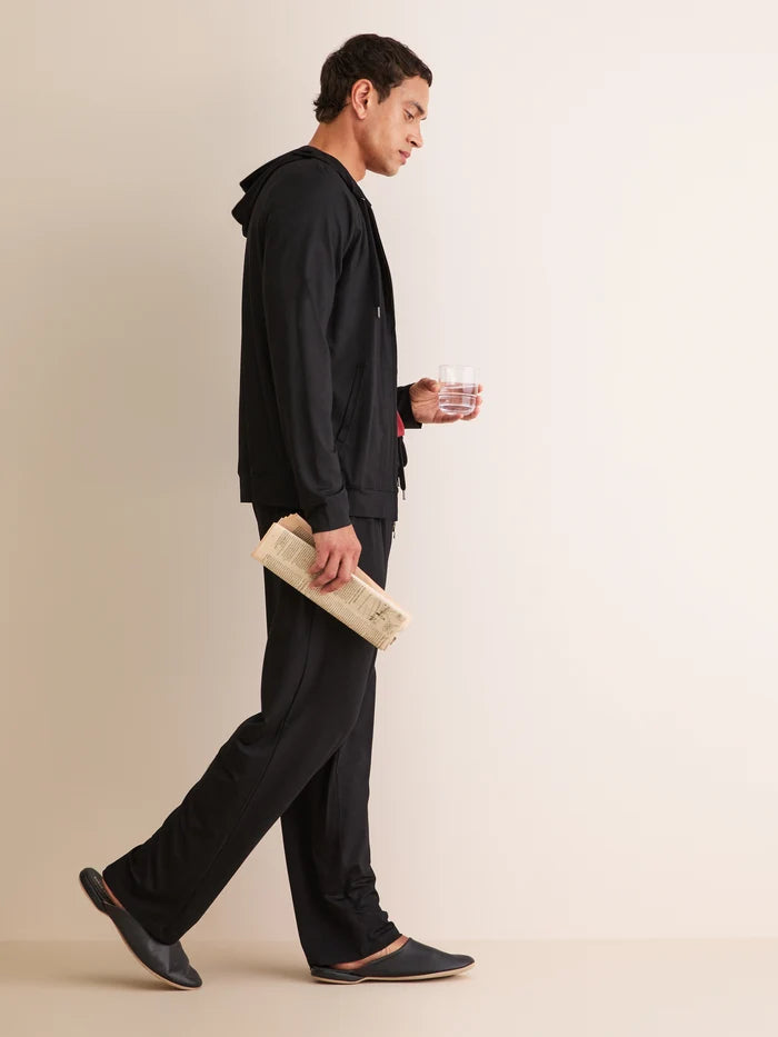 MICRO MODAL LOUNGE PANTS - BLACK