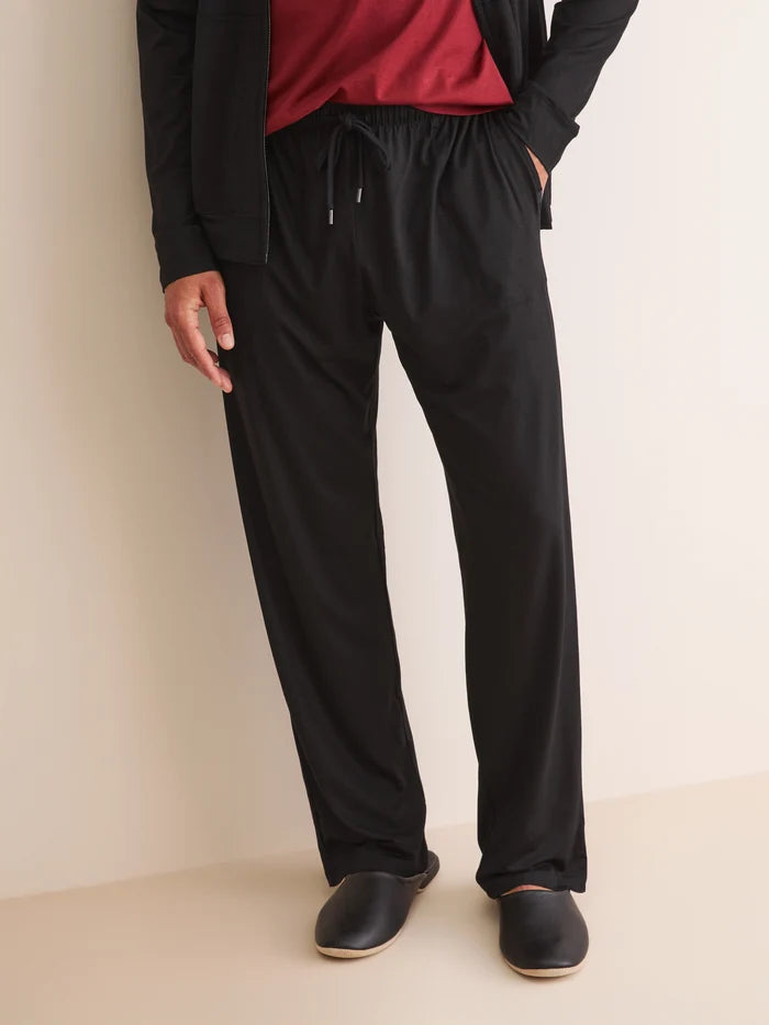 MICRO MODAL LOUNGE PANTS - BLACK