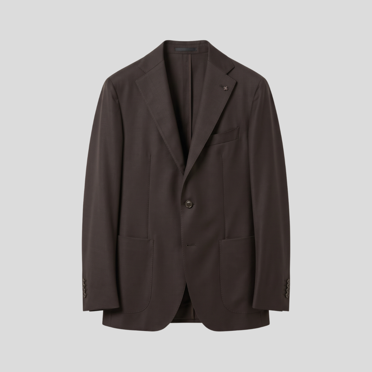 VIRGIN WOOL SUIT - BROWN