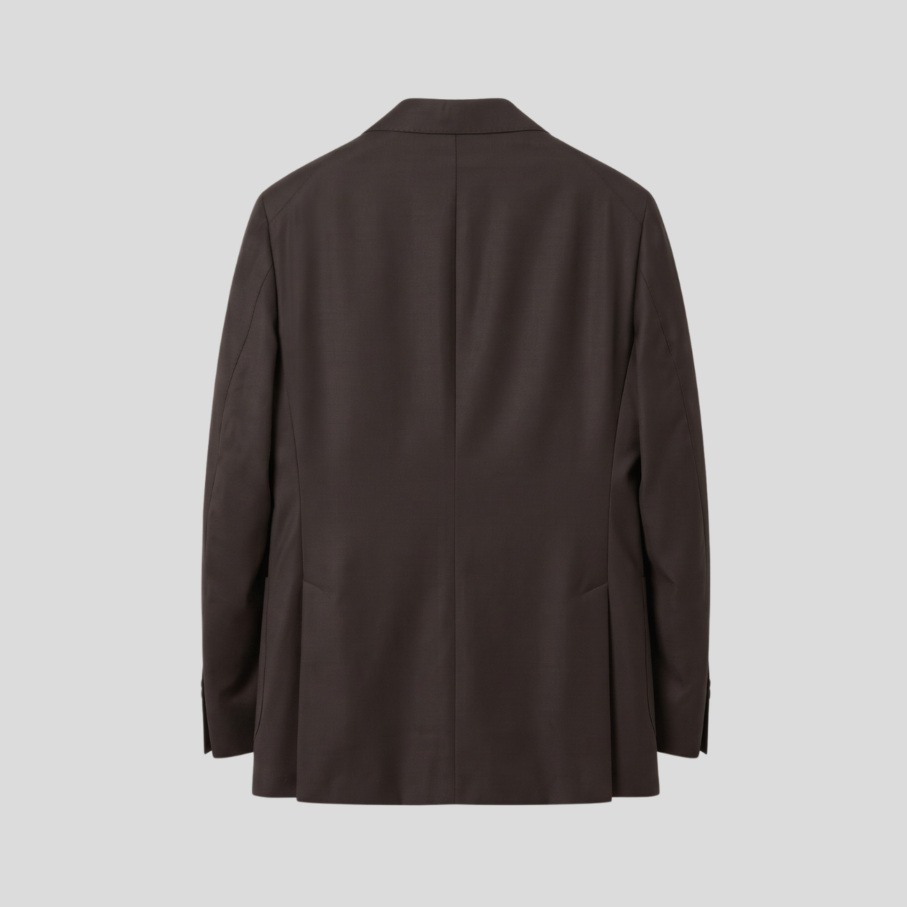 VIRGIN WOOL SUIT - BROWN