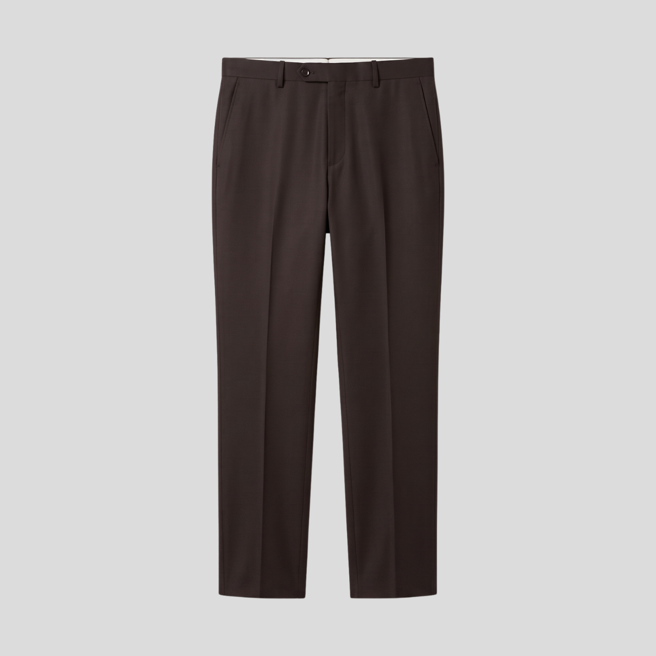 VIRGIN WOOL SUIT - BROWN
