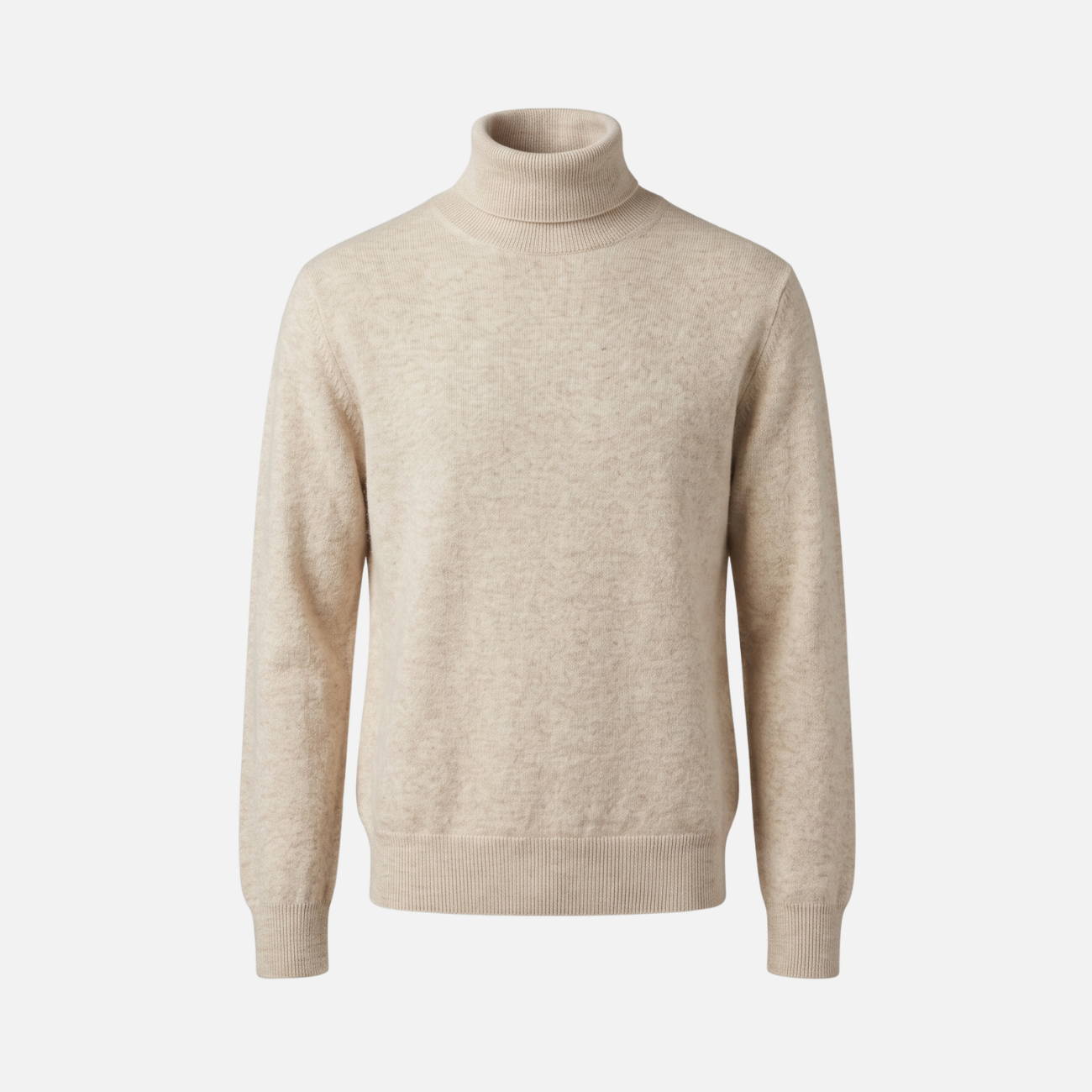 CASHMERE TURTLENECK - CREAM