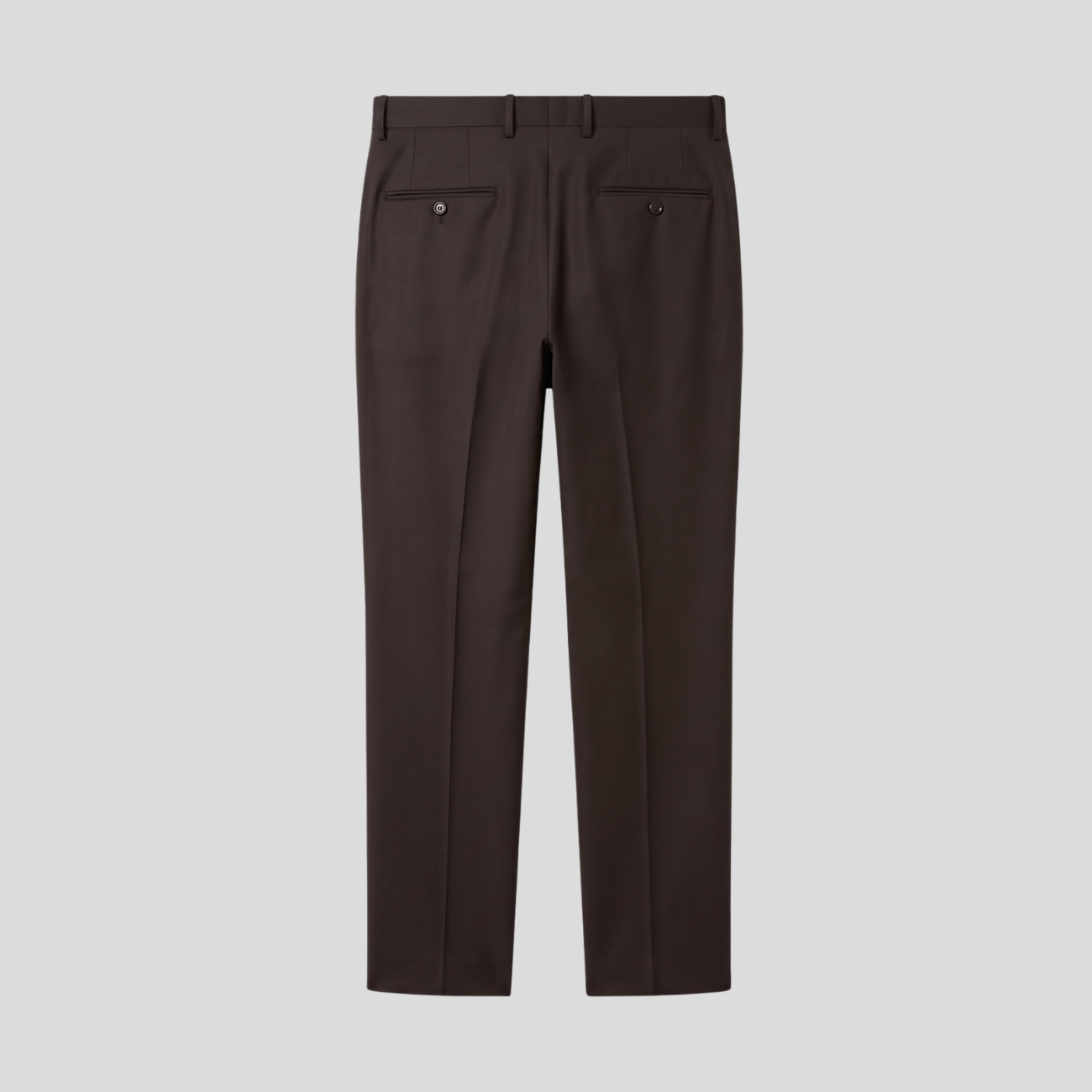 VIRGIN WOOL SUIT - BROWN