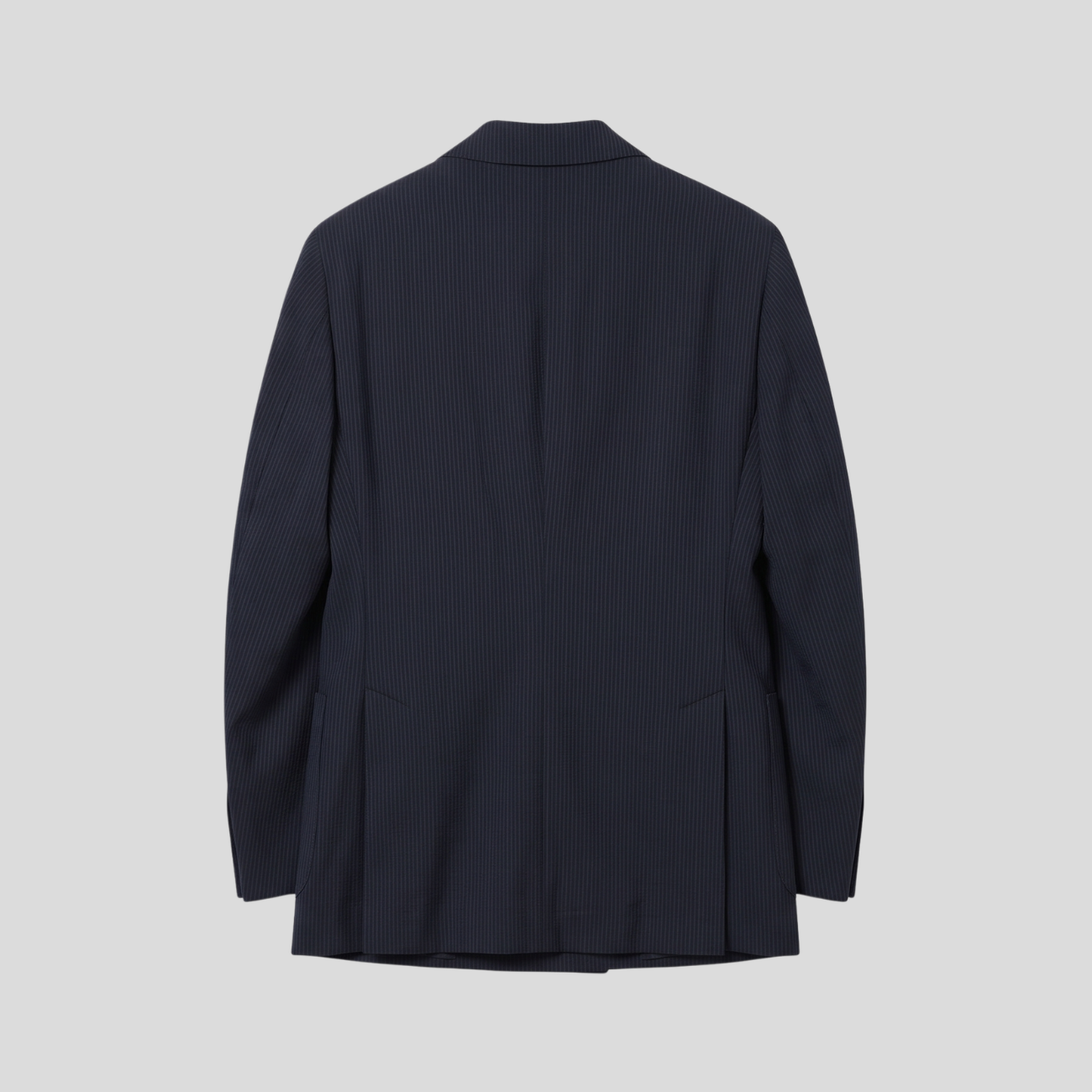 VIRGIN WOOL DOUBLE-BREASTED BLAZER - NAVY
