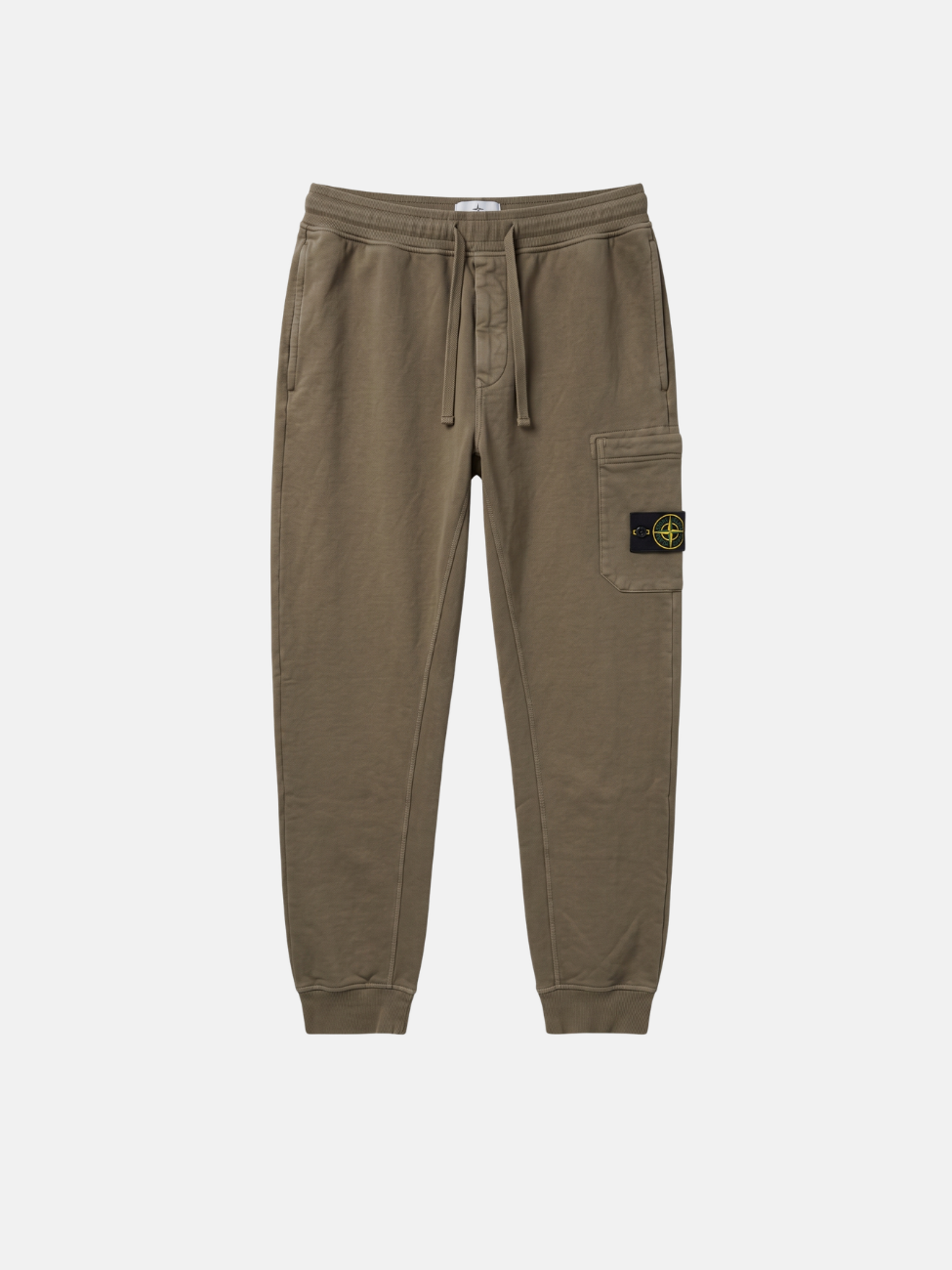 ORGANIC COTTON FLEECE CARGO SWEATPANTS - COAL GREY