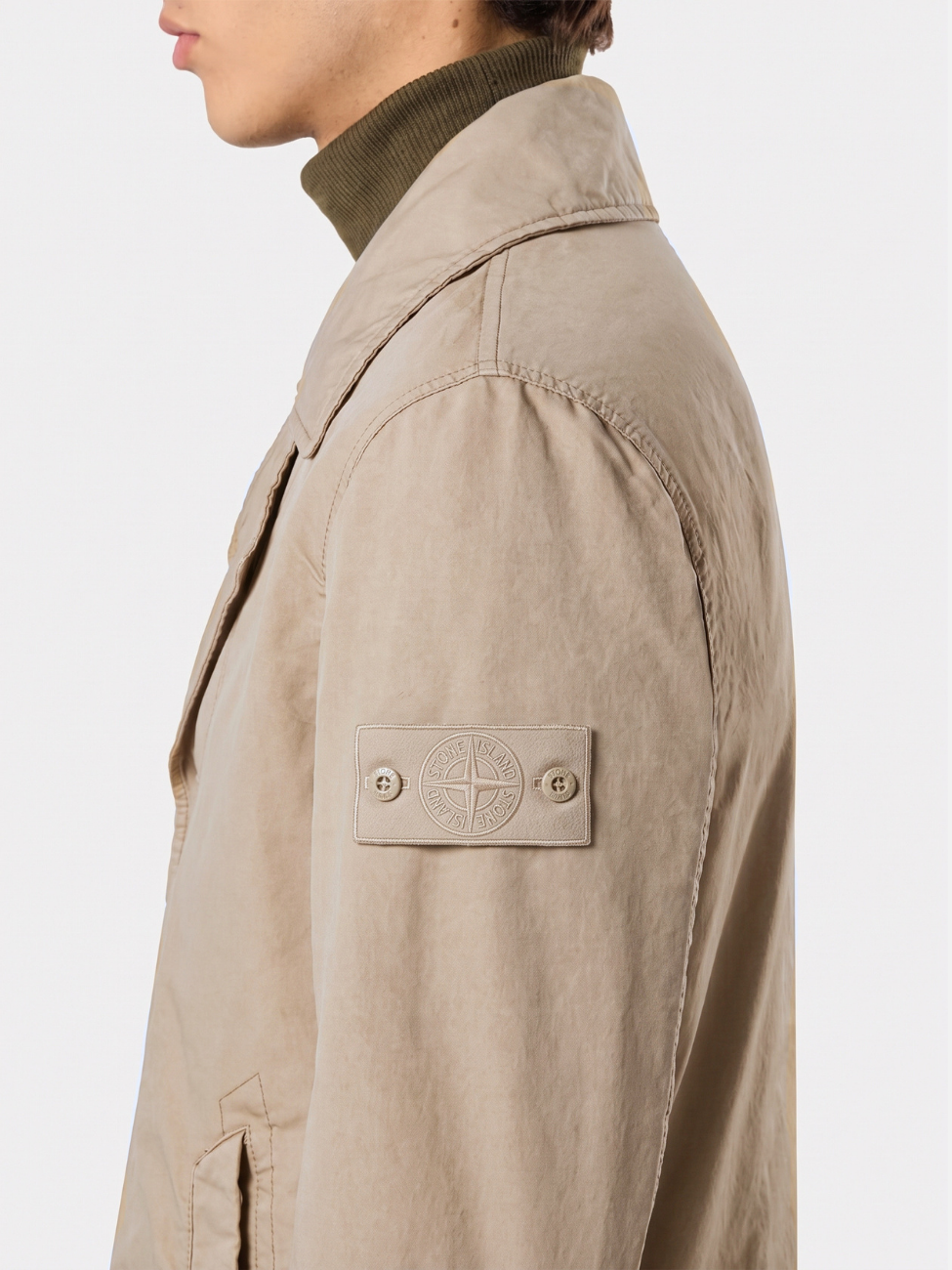 DAVID-TC GHOST PADDED PEACOAT - BEIGE