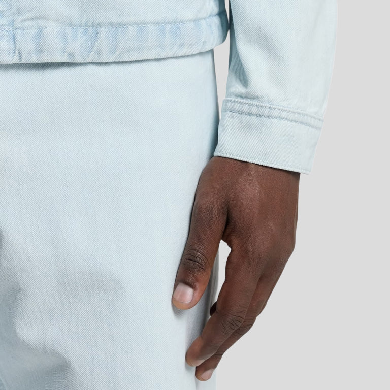 ULTRA BLEACHED COACH JACKET - BLUE EXTRA BLEACH