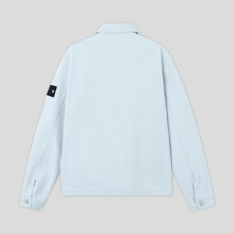 ULTRA BLEACHED COACH JACKET - BLUE EXTRA BLEACH