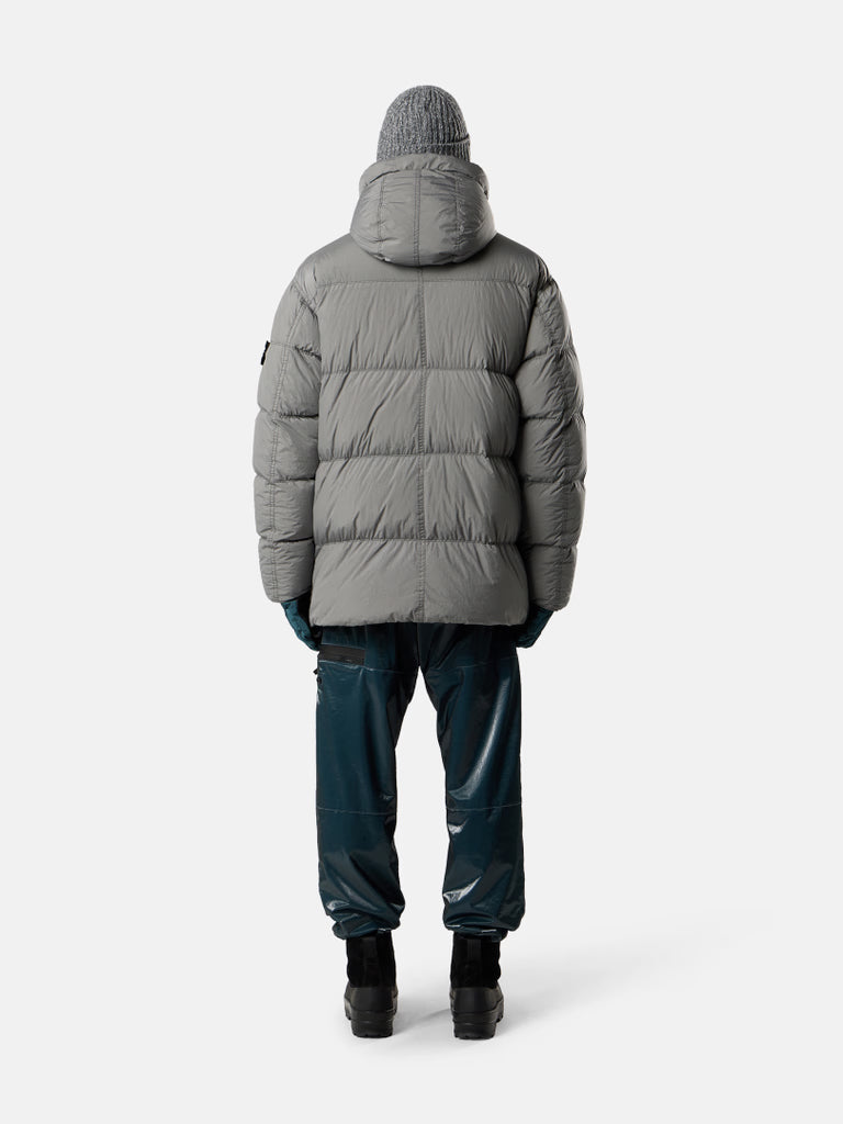 HOODED DOWN PARKA - CEMENT
