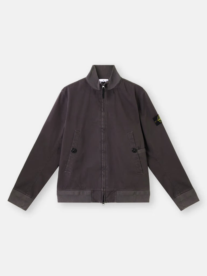 Bomber Jacket in Raso Gommato 3L - Charcoal