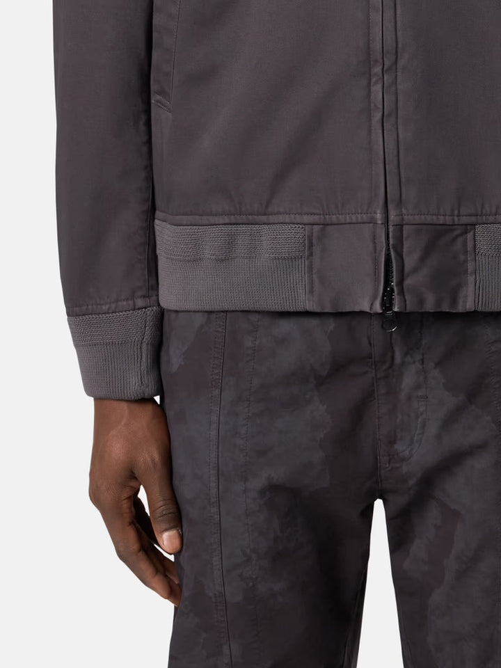 Bomber Jacket in Raso Gommato 3L - Charcoal