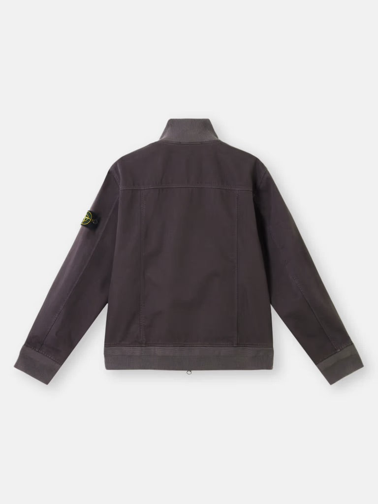 Bomber Jacket in Raso Gommato 3L - Charcoal