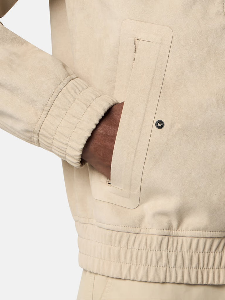 Stone Island Ghost 4100027 ALCANTARA®_ Jacket - Beige
