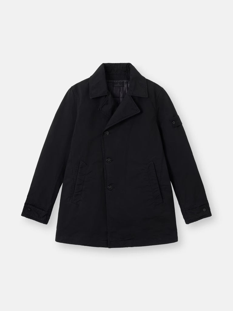 DAVID-TC GHOST PADDED PEACOAT - BLACK