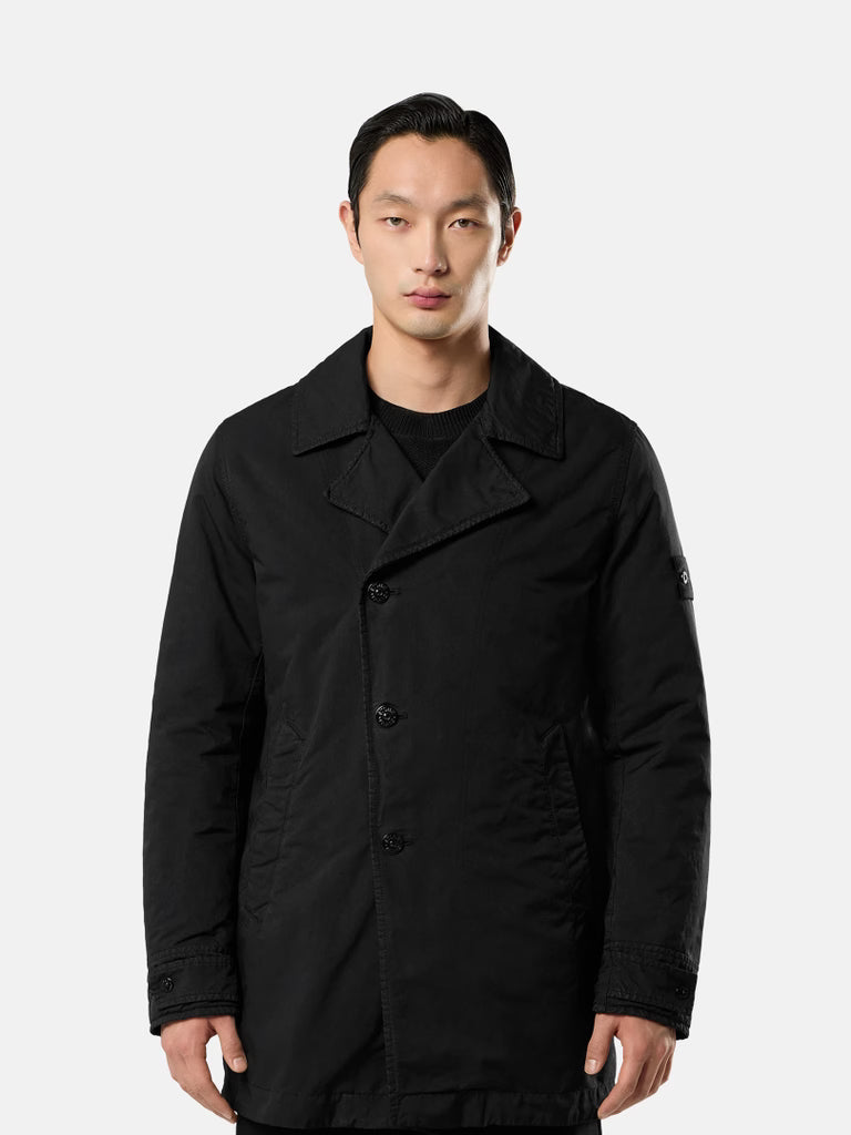 DAVID-TC GHOST PADDED PEACOAT - BLACK