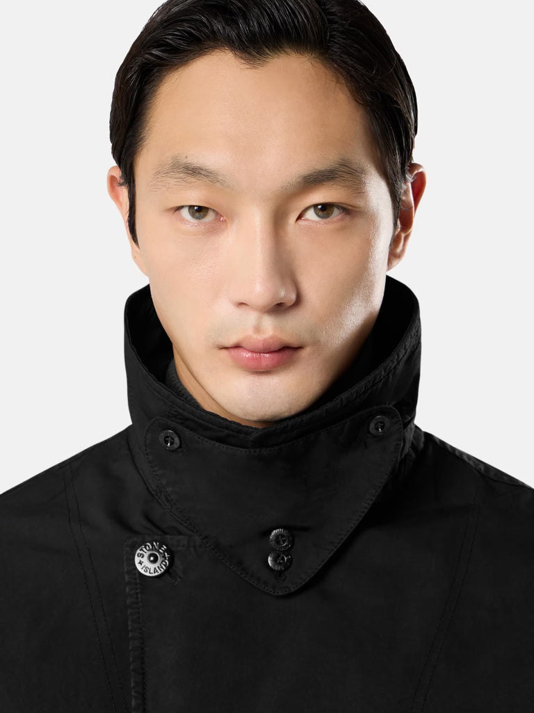 DAVID-TC GHOST PADDED PEACOAT - BLACK