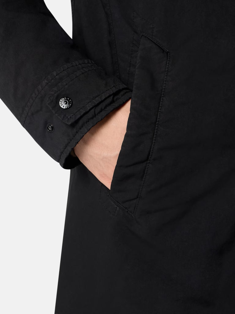 DAVID-TC GHOST PADDED PEACOAT - BLACK