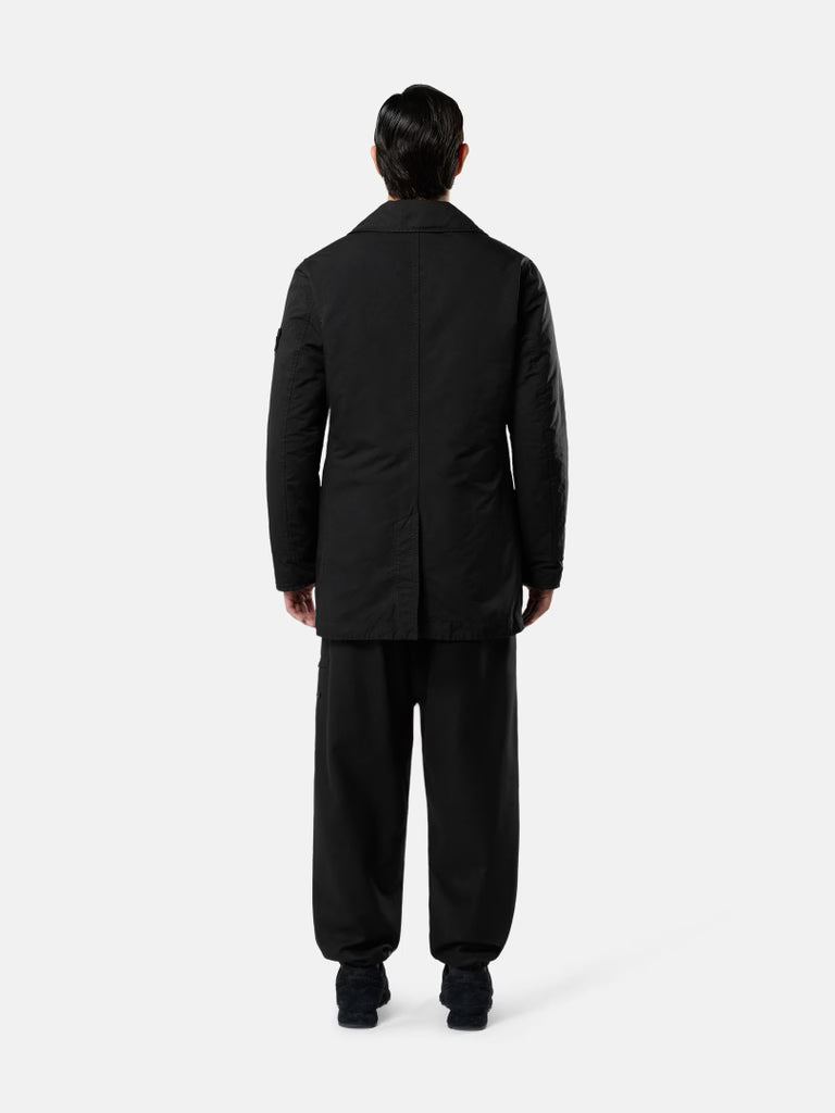 DAVID-TC GHOST PADDED PEACOAT - BLACK