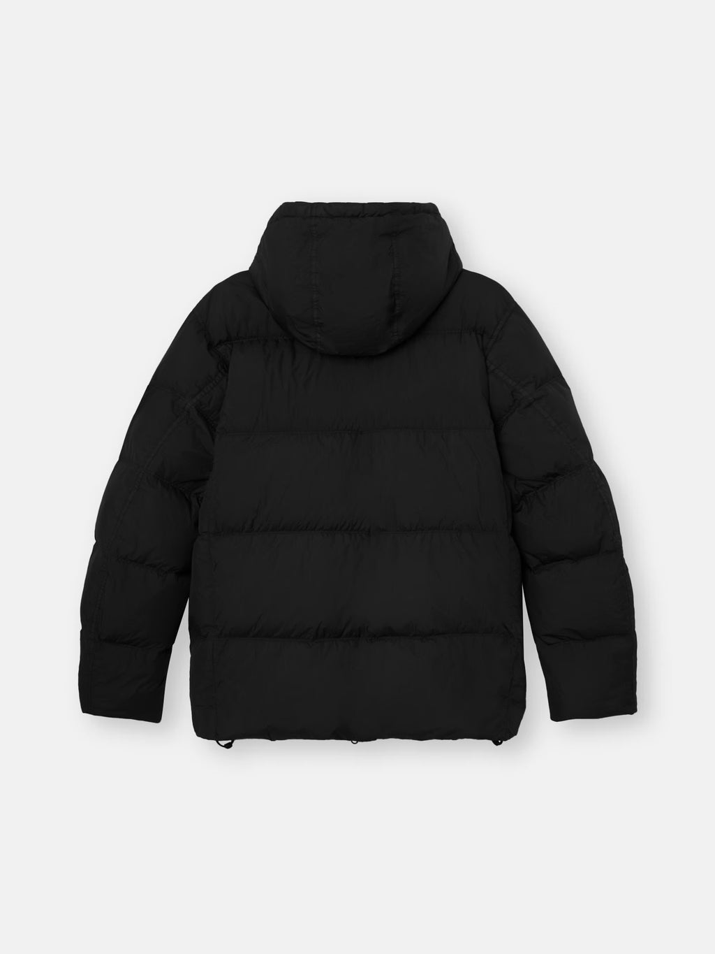 CRINKLE WIND-RESISTANT ANTI -DROP DOWN JACKET - BLACK