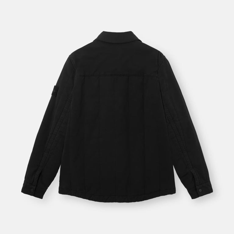 COTTON LINEN QUILTED-TC_S.I. GHOST JACKET - BLACK
