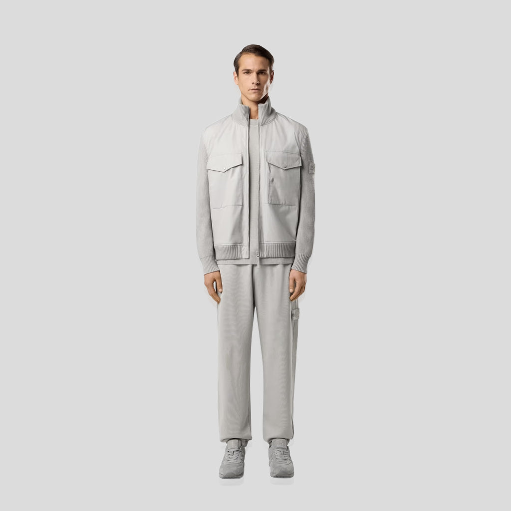 S.I. GHOST  ALL-WEATHER COTTON CANVAS JACKET - DUST GREY