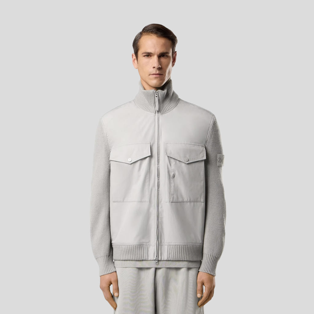 S.I. GHOST  ALL-WEATHER COTTON CANVAS JACKET - DUST GREY
