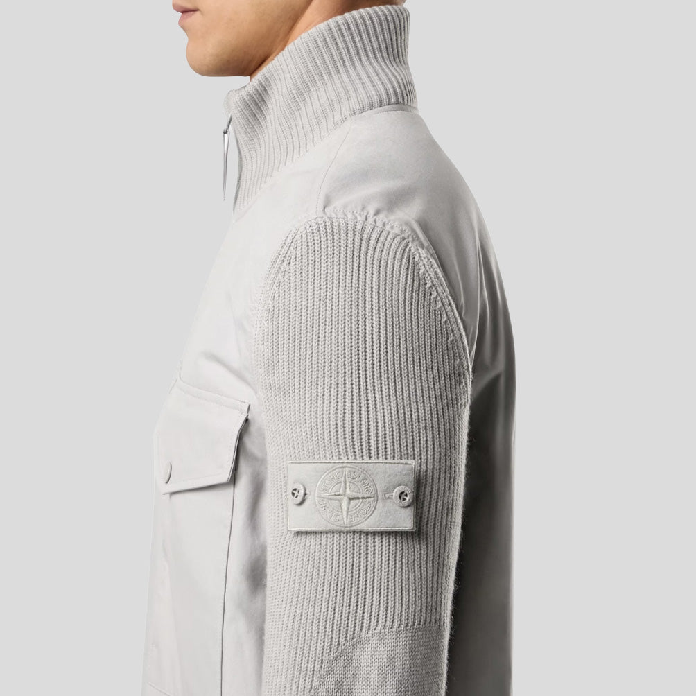 S.I. GHOST  ALL-WEATHER COTTON CANVAS JACKET - DUST GREY