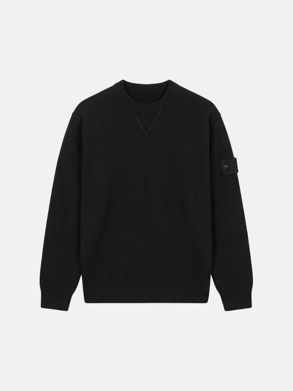 STRETCH COTTON_S.I. GHOST SWEATSHIRT - BLACK