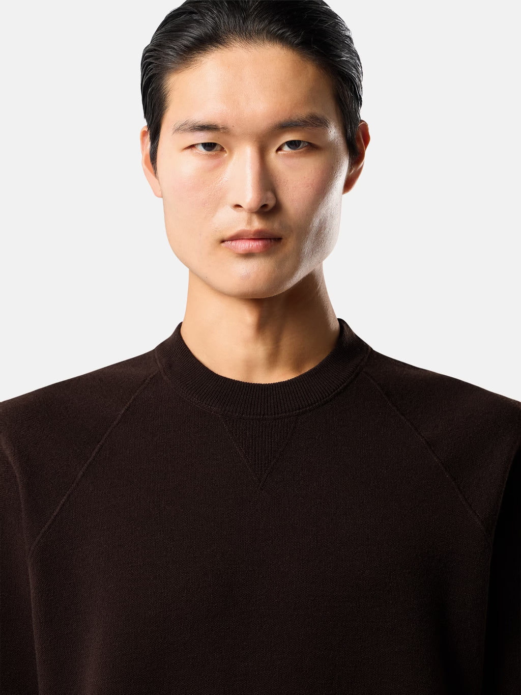 STRETCH RWS WOOL SWEATER - COAL GREY