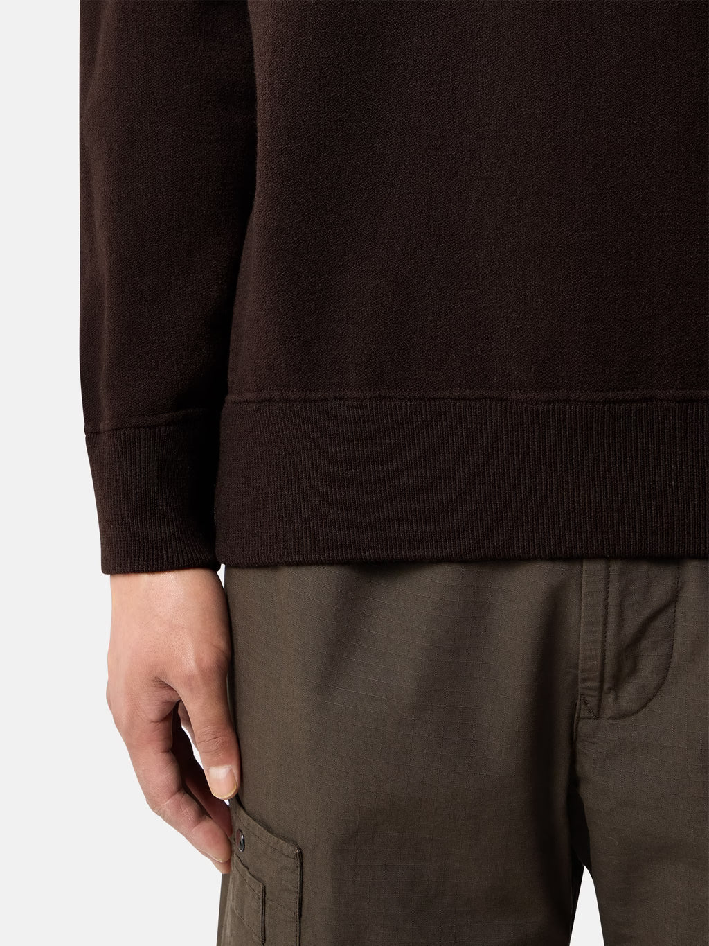 STRETCH RWS WOOL SWEATER - COAL GREY