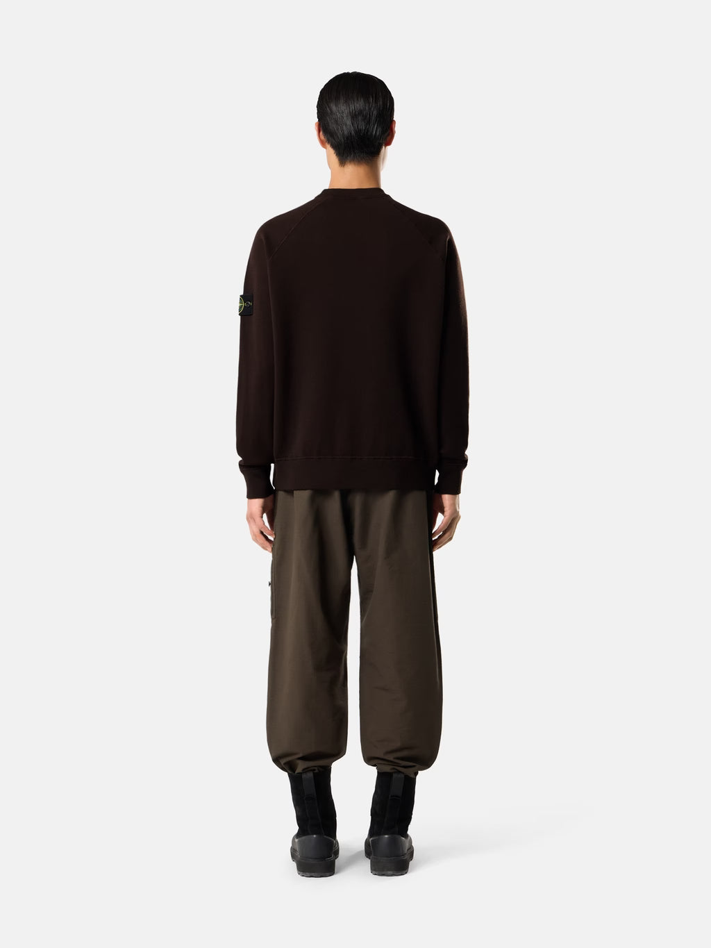 STRETCH RWS WOOL SWEATER - COAL GREY