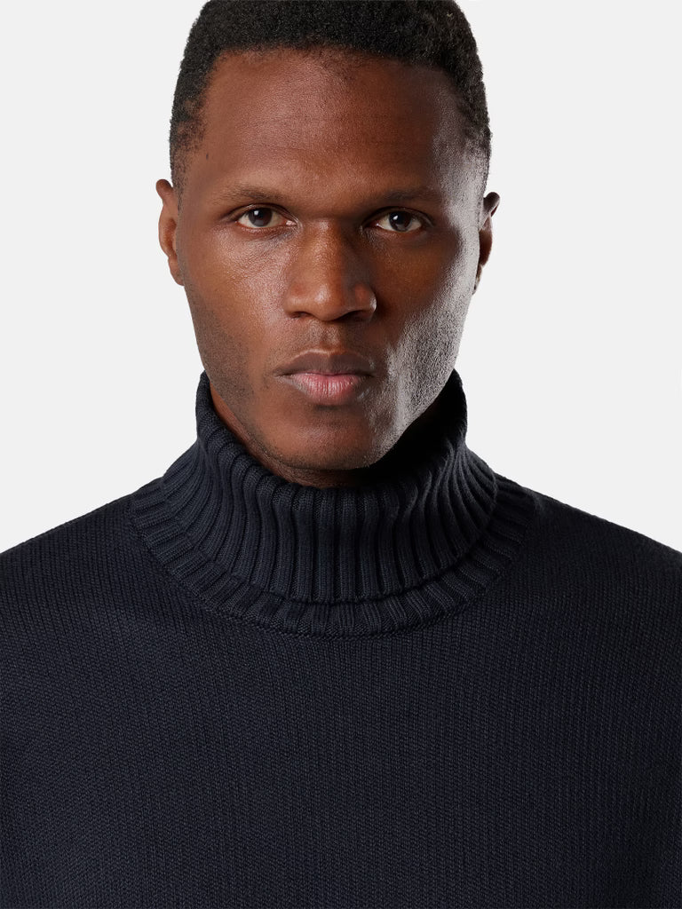 WINTER TURTLENECK GHOST - NAVY