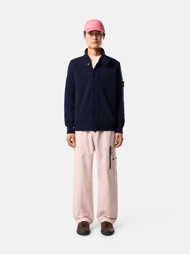 LAMBSWOOL CARDIGAN - NAVY