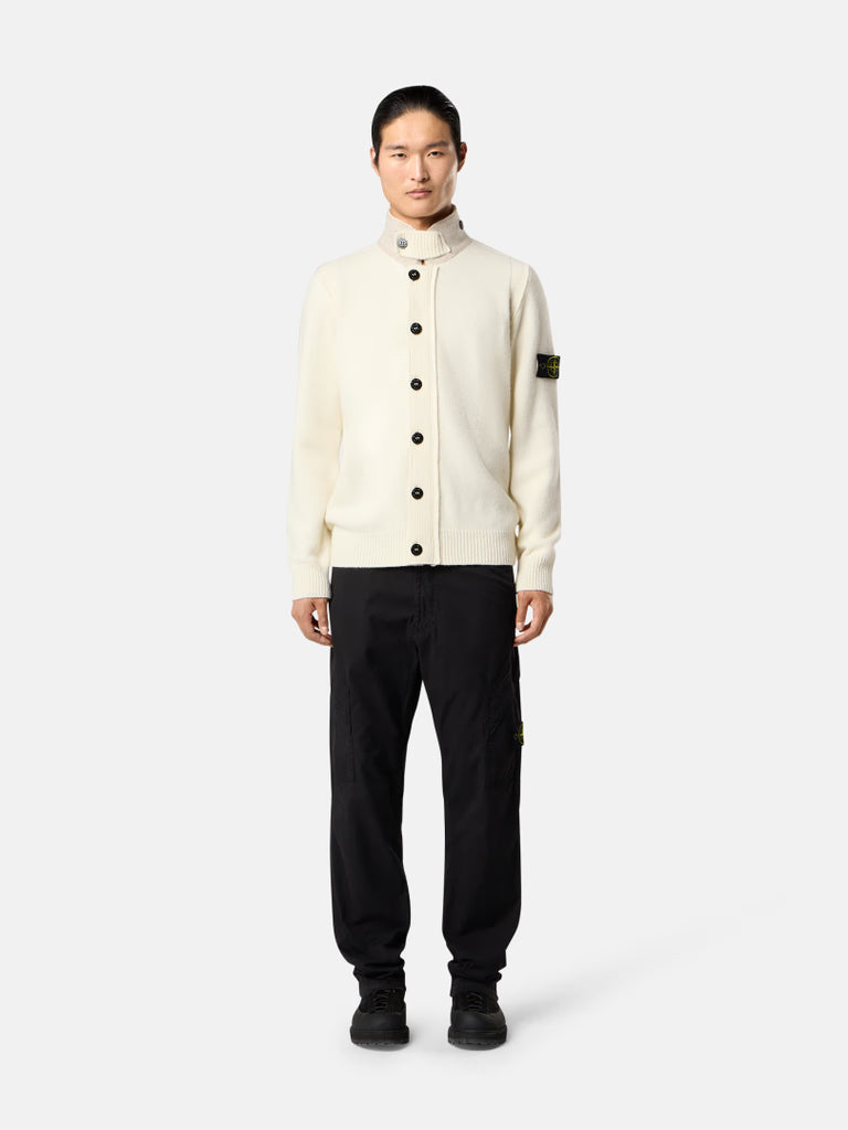 IVORY LAMBSWOOL CARDIGAN